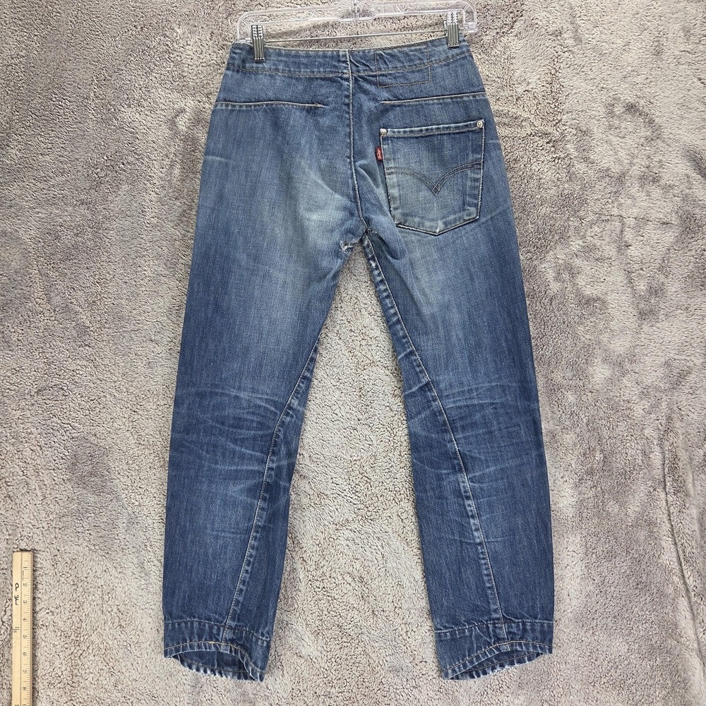 Vintage Levis Engineered Jeans Womens Blue Twisted One Pocket Zip Fly Fits 27x26